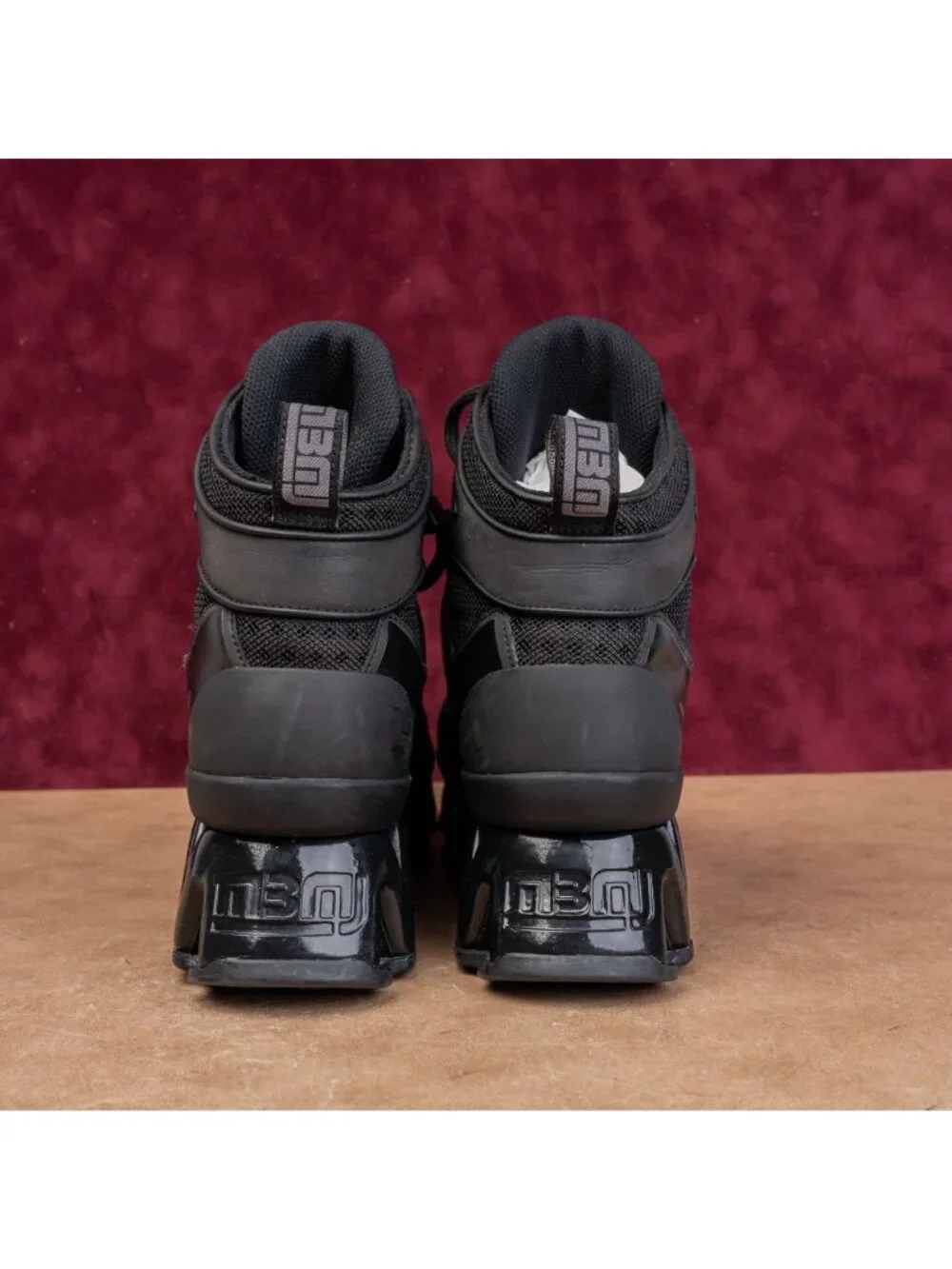 Marc Jacobs Women Ninja Wave Black High Top Lace-up Sneakers Shoes 8.5US EUR39